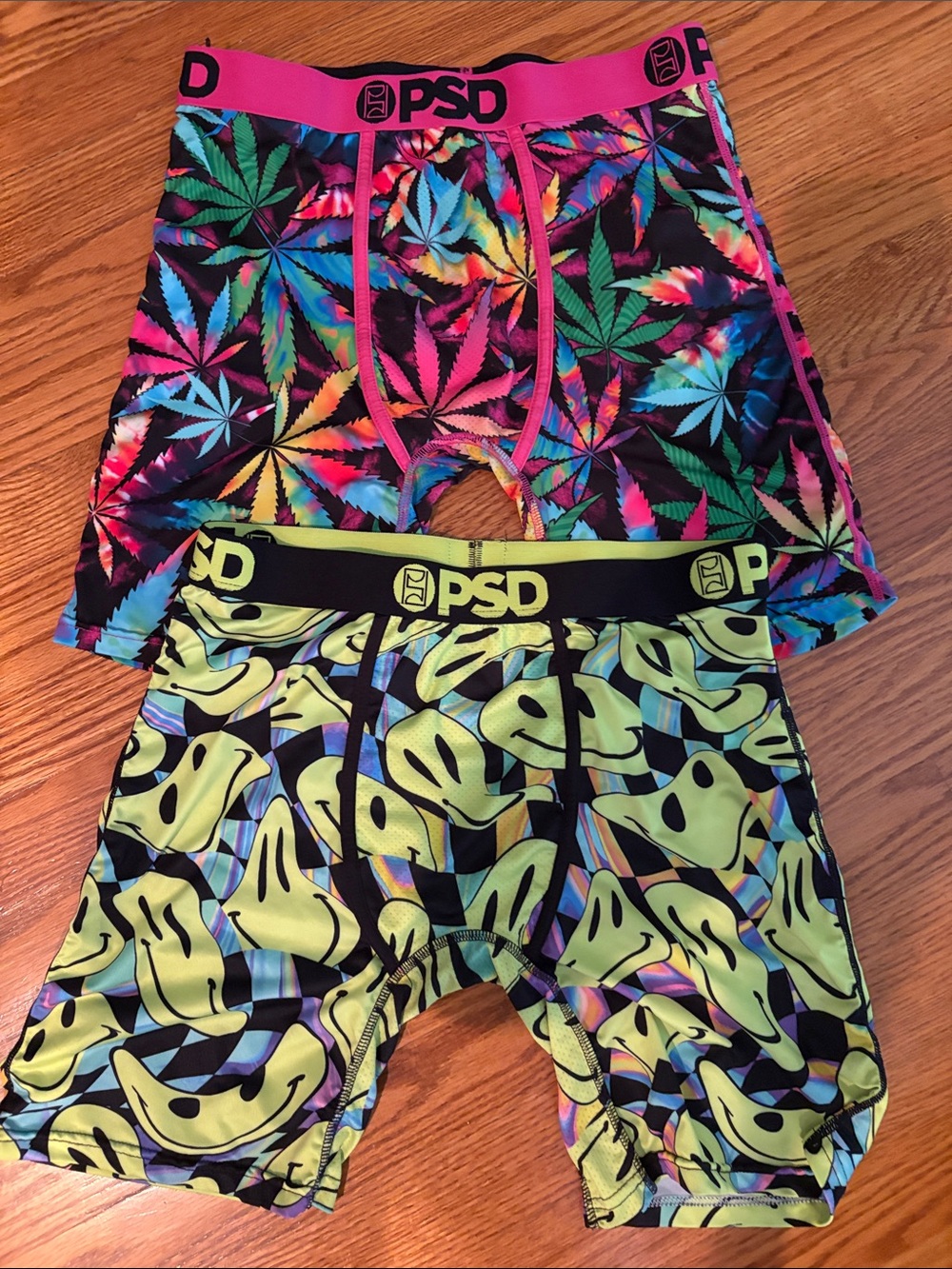 PSD Men’s Leaf & Smiley Boxer Briefs - bundle of 2